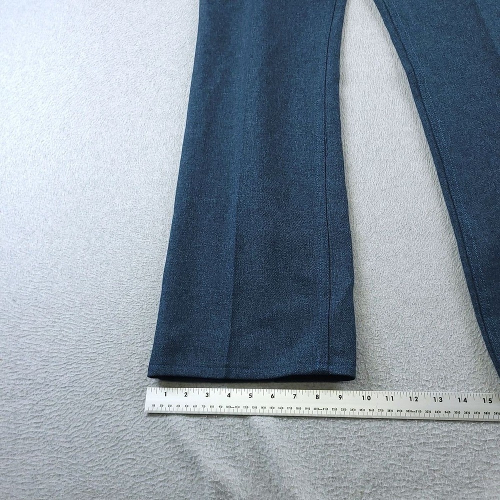 Wrangler Wrancher Dress Jeans Mens 38x32 Heather Blue Slim Fit Bootcut Pants - Picture 3 of 10